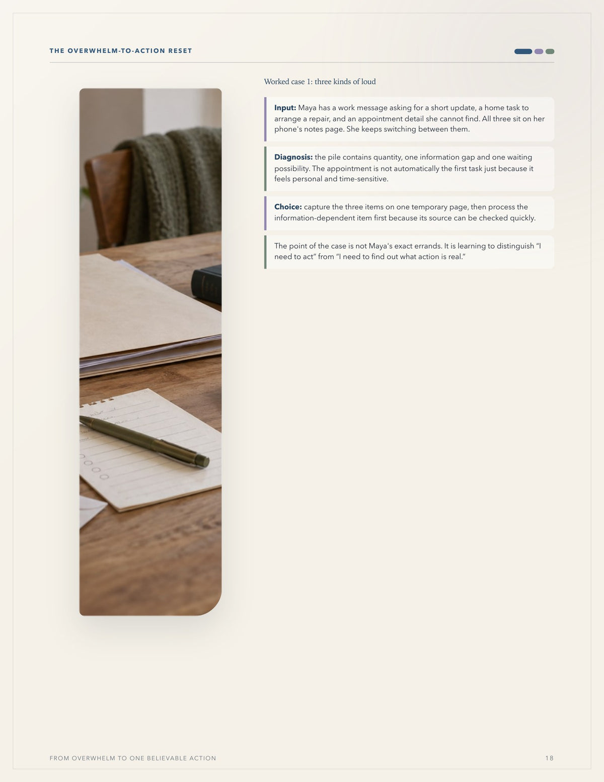 The Overwhelm-to-Action Reset — A Gentle, Practical System for Clearing the Mental Pileup and Starting What Matters